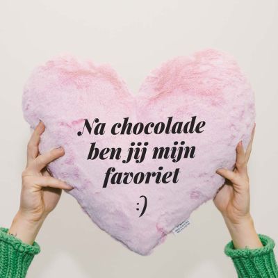 Gepersonaliseerde Pluche Hart Kussen met Foto