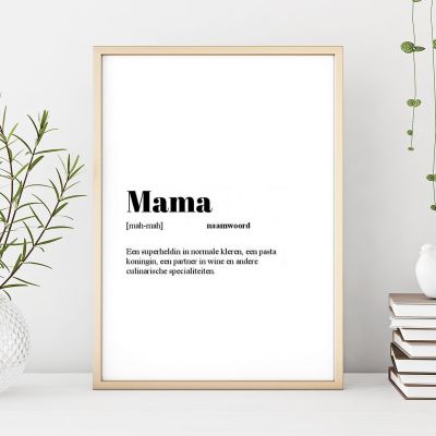 cadeau_voor_mama_personaliseerbare_woordenboek_poster