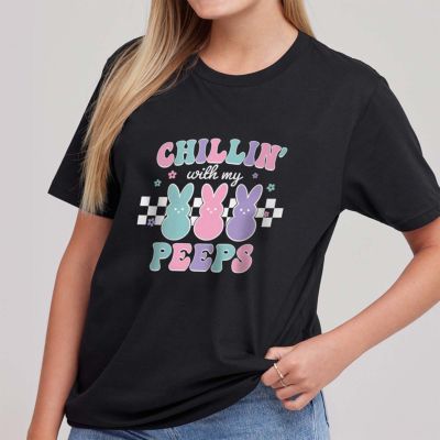 T-Shirt haasjes ‘Chillin' with my Peeps’