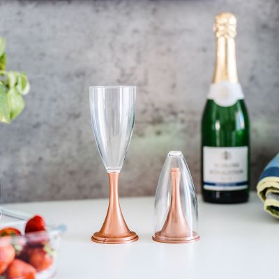 Champagne Glazen To Go Set van 2