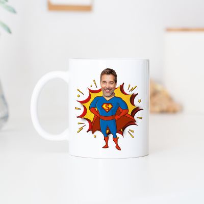 Gepersonaliseerde Superhelden Mok met Foto Gezicht Gepersonaliseerde Superhelden Mok met Foto Gezicht