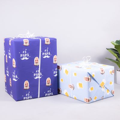 Inpakpapier met Vele Gezichten voor Mannen Inpakpapier met Vele Gezichten voor Mannen