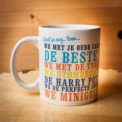 Weet je nog, toen… - Personaliseerbare mok Weet je nog, toen… - Personaliseerbare mok