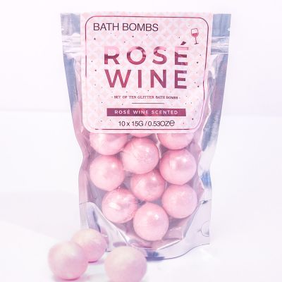 Cadeau idee rosé wijn bruisballen voor in bad