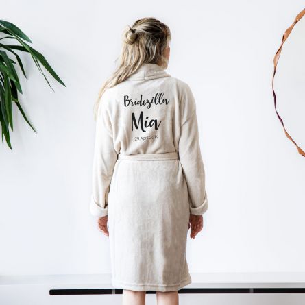 Personaliseerbare badjas met naam