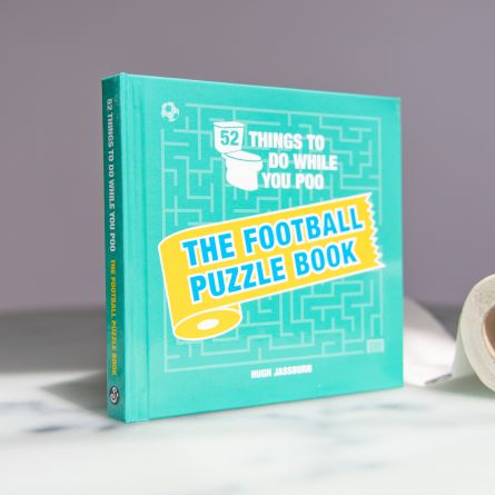 Voetbal puzzelboek voor op het toilet