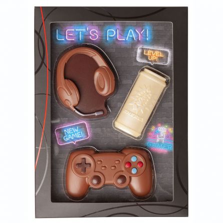 Gaming set van chocolade