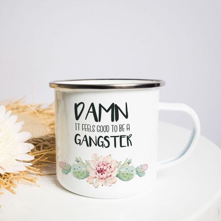 Metalen mok - Gangster