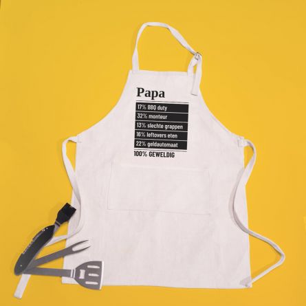 Personaliseerbaar keuken schort 100 procent
