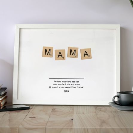 Personaliseerbare poster scrabble