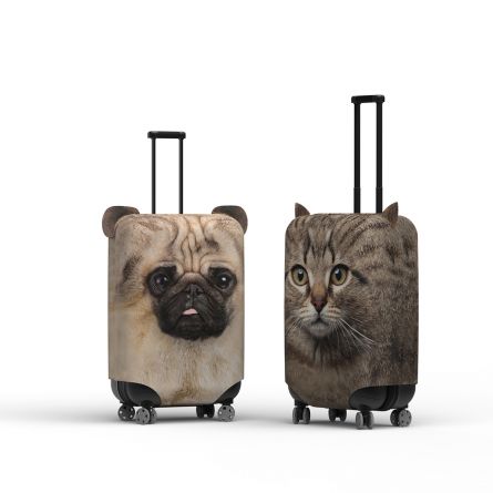Kofferhoes met oren hond of kat