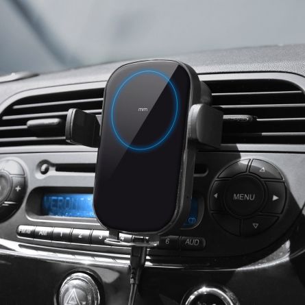 Draadloos mobiel oplaadpunt voor in de auto