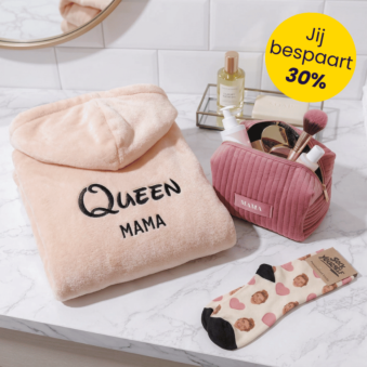Cadeauset toilettas, badjas en sokken