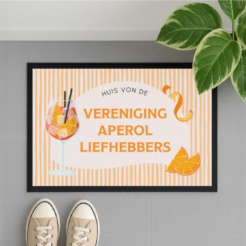Gepersonaliseerde aperol deurmat