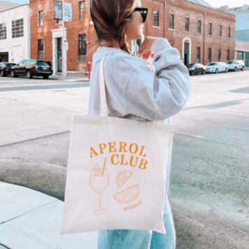 Gepersonaliseerde aperol tote bag