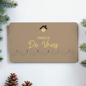 Gepersonaliseerd sleutelbord met tekst en symbool