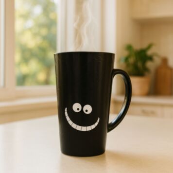 Warmtegevoelige mok met Cheshire Cat
