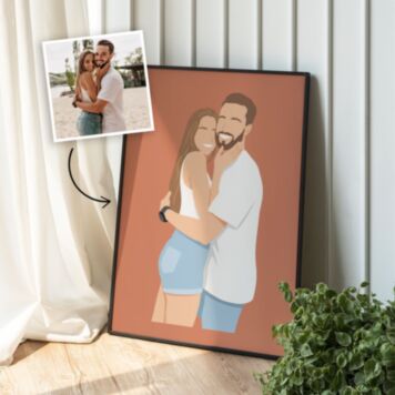 Personaliseerbare poster met illustratie