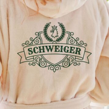 Personaliseerbare badjas met familiewapen