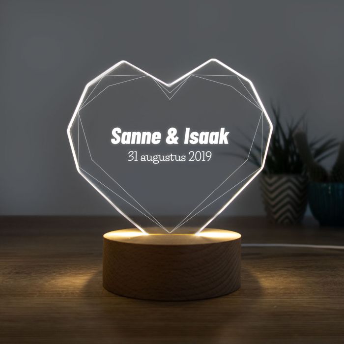 LED-licht met hart