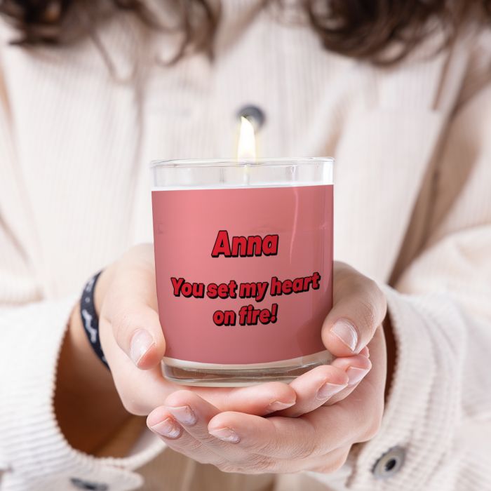 Geurende kaars met tekst main product photo