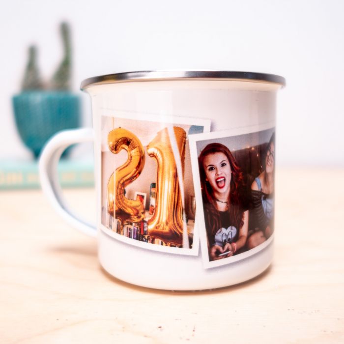 Personaliseerbare Metalen Mok met foto’s main product photo