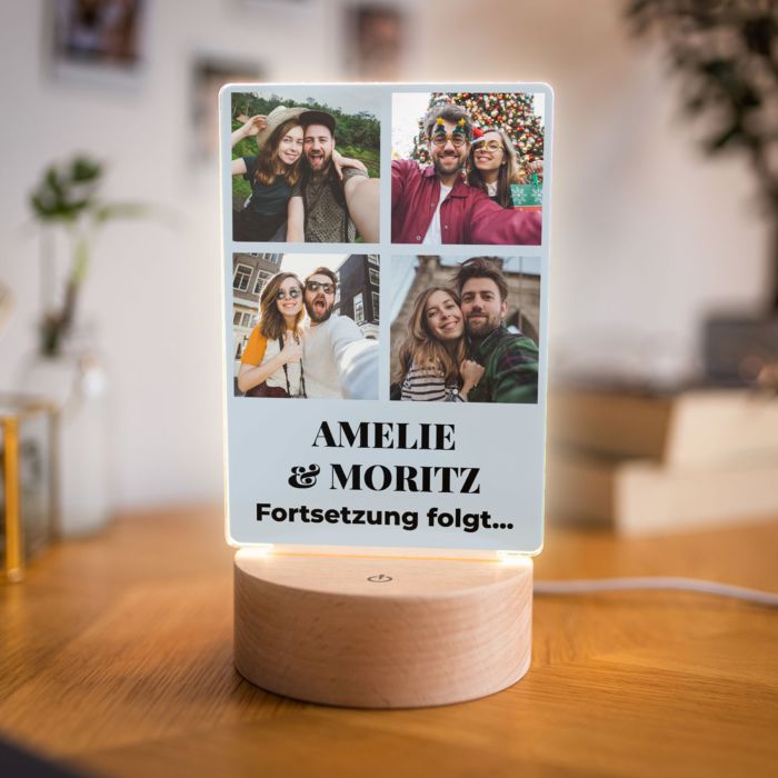 LED-Lamp met 4 Afbeeldingen en Tekst main product photo
