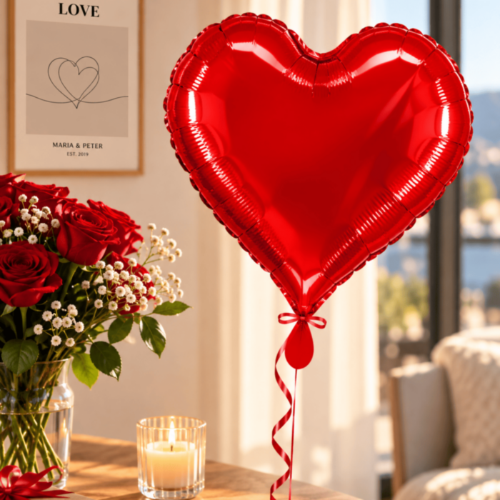 Hartballon Rood – Folieballon