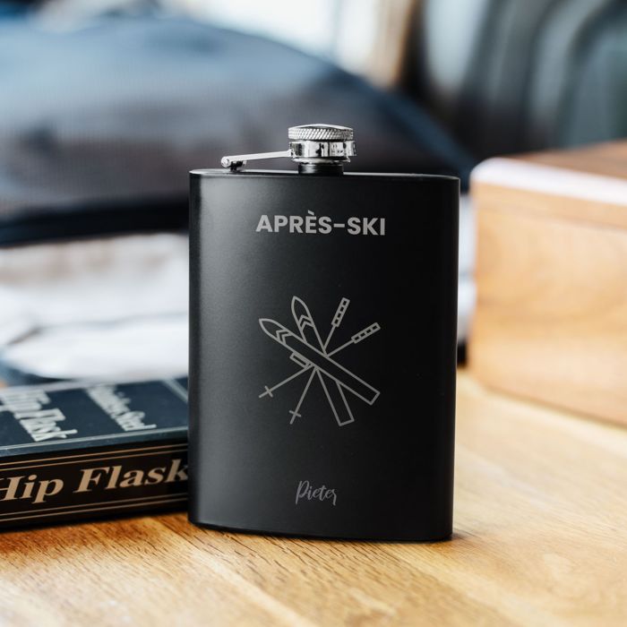 Gepersonaliseerde veldfles met symbool en tekst