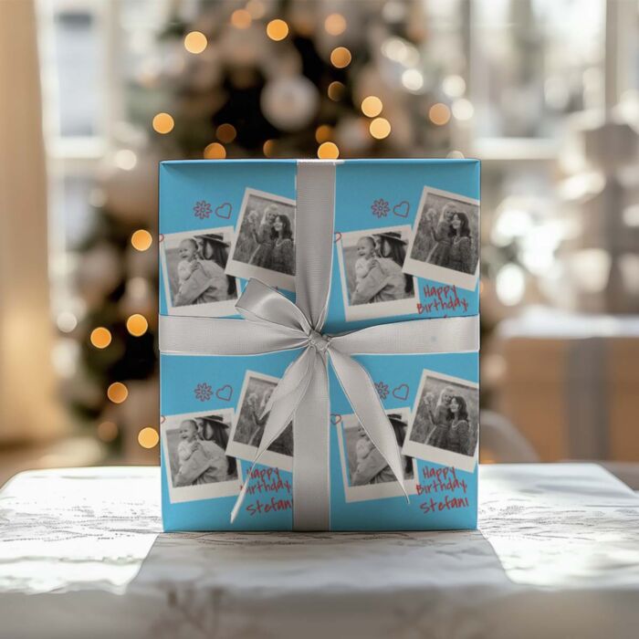Inpakpapier met foto personaliseren