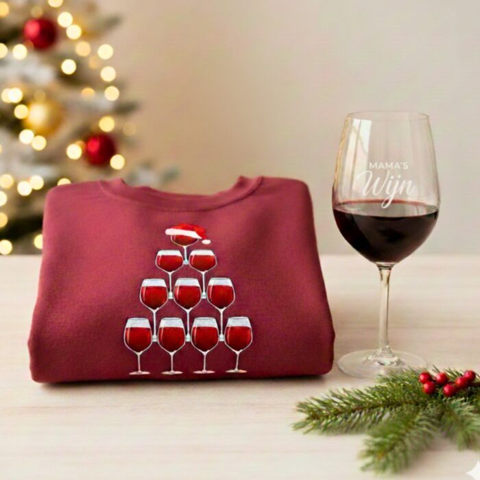 Wijn cadeau set voor Kerstmis