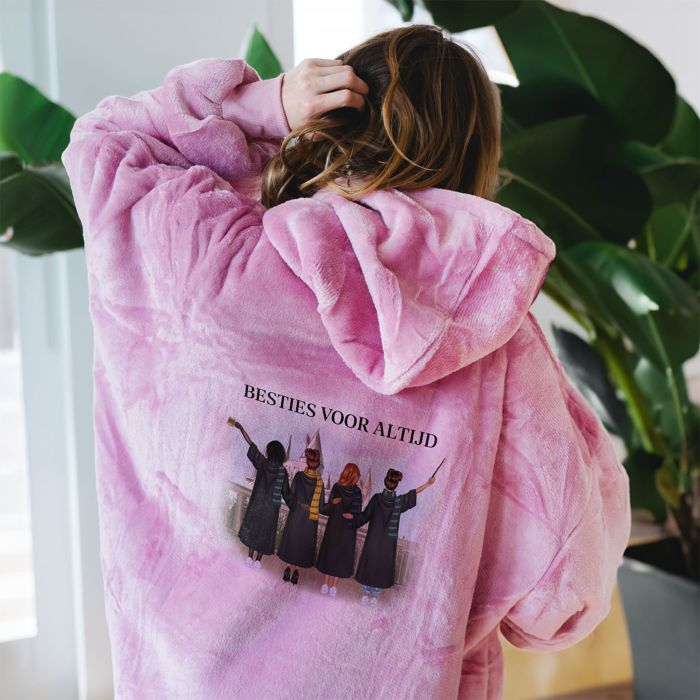 Gepersonaliseerde Hoodie Deken tovenaars