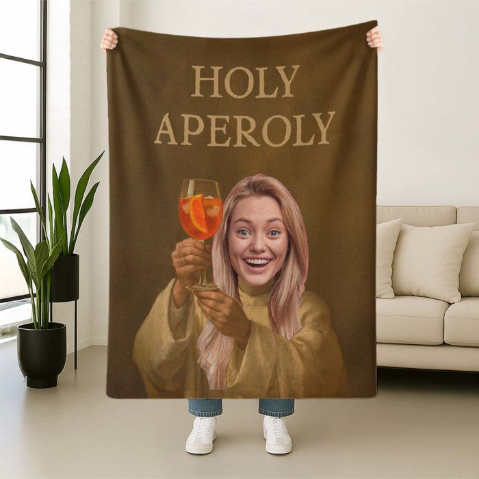 Personaliseerbare Aperol-deken met gezicht