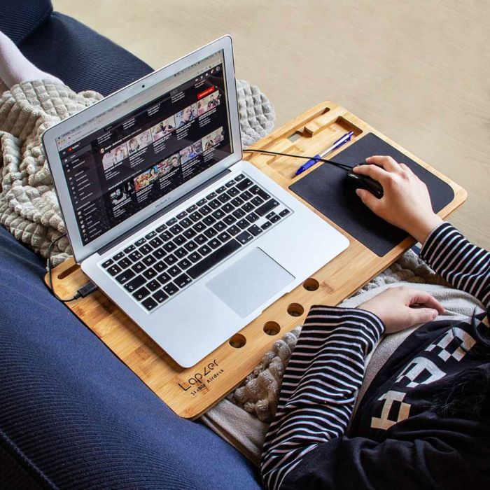 Verjaardagscadeau 40 Laptop onderzetter van hout