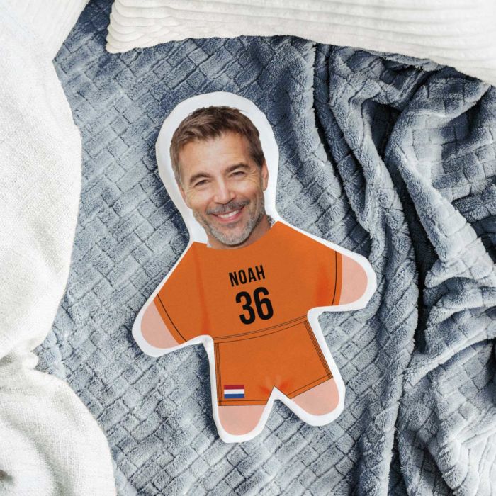 Mini Me Voetballer Knuffel met foto