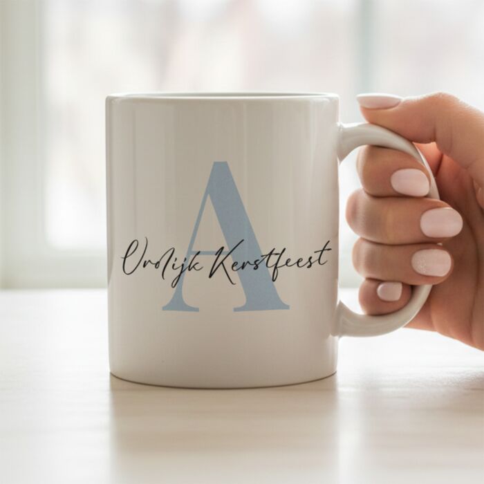 Gepersonaliseerde  mok met monogram - Design
