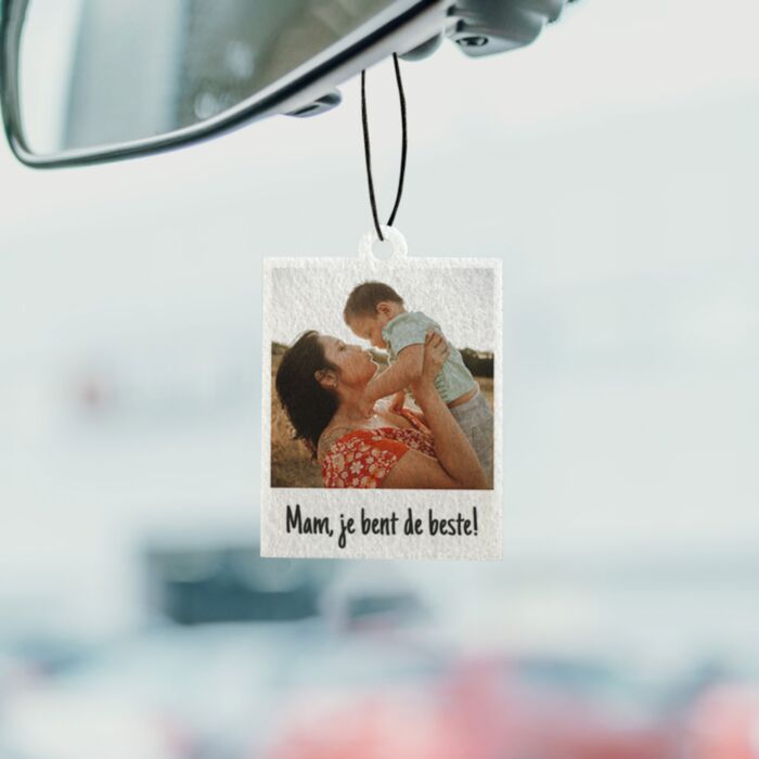 Polaroid-look Gepersonaliseerde Geurhanger set van 2 - Design