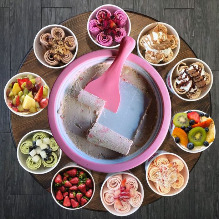 Cadeau voor vriendin Rolling ice cream – IJs rollenset