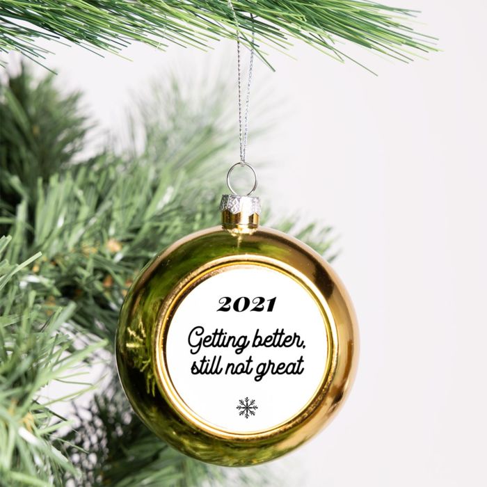 Kerstbal met Tekst - OLD