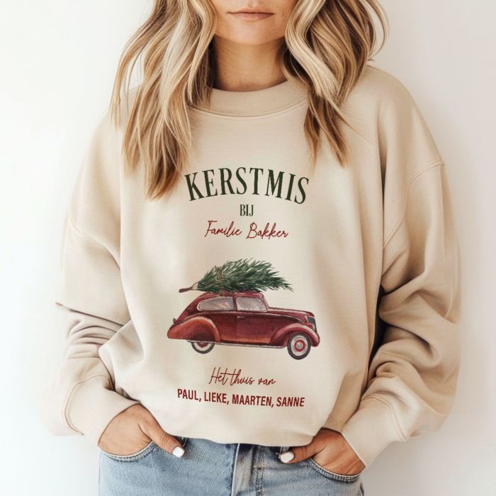 Gepersonaliseerde retro kersttrui