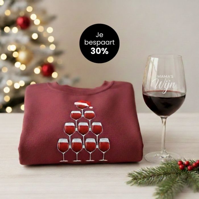Wijn cadeau set voor Kerstmis