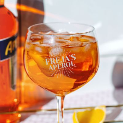 Aperol Spritz Glas met Naam Gegraveerd - Design