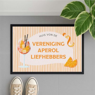 Gepersonaliseerde aperol deurmat