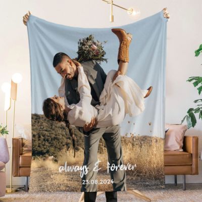 Deken met Foto en Tekst