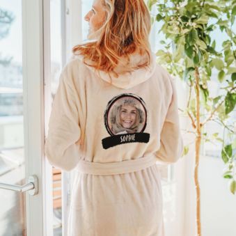 Personaliseerbare Badjas met Foto & Tekst