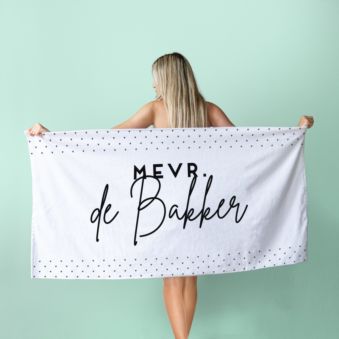 Handdoek Personaliseerbaar met Verschillende Achtergronden