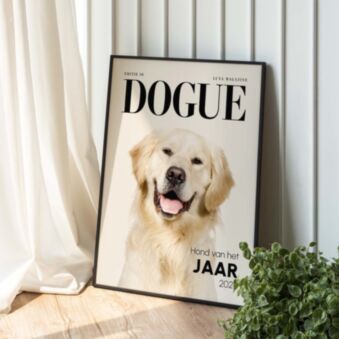 Gepersonaliseerde poster huisdier tijdschrift