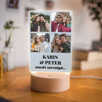 LED-Lamp met 4 Afbeeldingen en Tekst