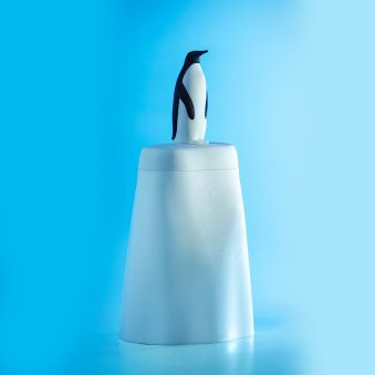 IJslolly vorm IJsberg met Pinguïn