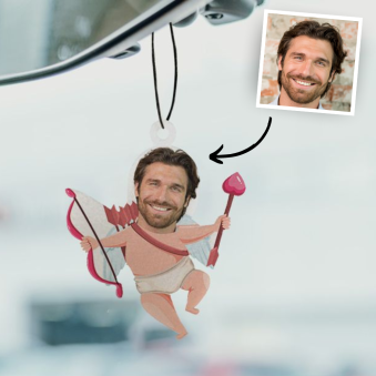 Cupido Gepersonaliseerde Geurhanger met  Gezicht